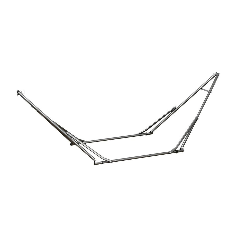 Outsunny Foldable Hammock Stand, Portable Hammock with Metal Frame, 2 in 1 Hammock Net Stand, Clothes Drying Rack, Load