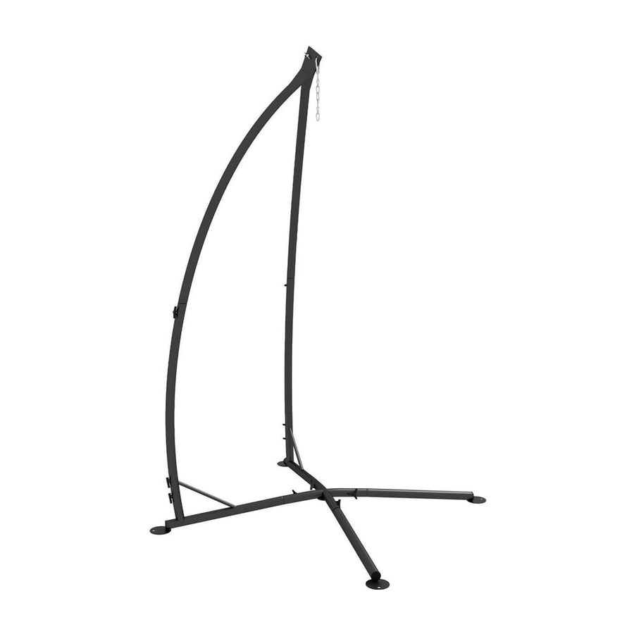 Outsunny Hammock Chair Stand, Hanging Heavy Duty Metal Frame Hammock Stand with Chain, for Hanging Hammock Air Porch Swing