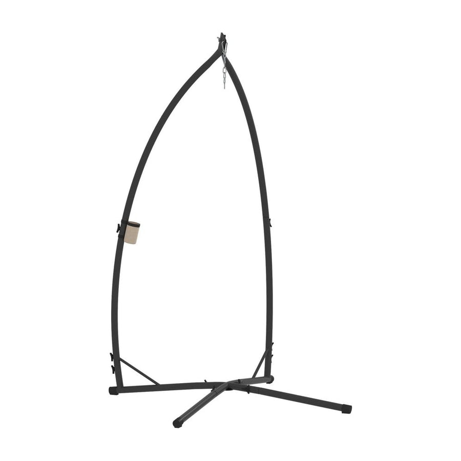 Outsunny Hammock Chair Stand Only, Hanging Chair Stand with X-Shape Base, Heavy Duty Steel Single Hammock Egg Swing Frame for