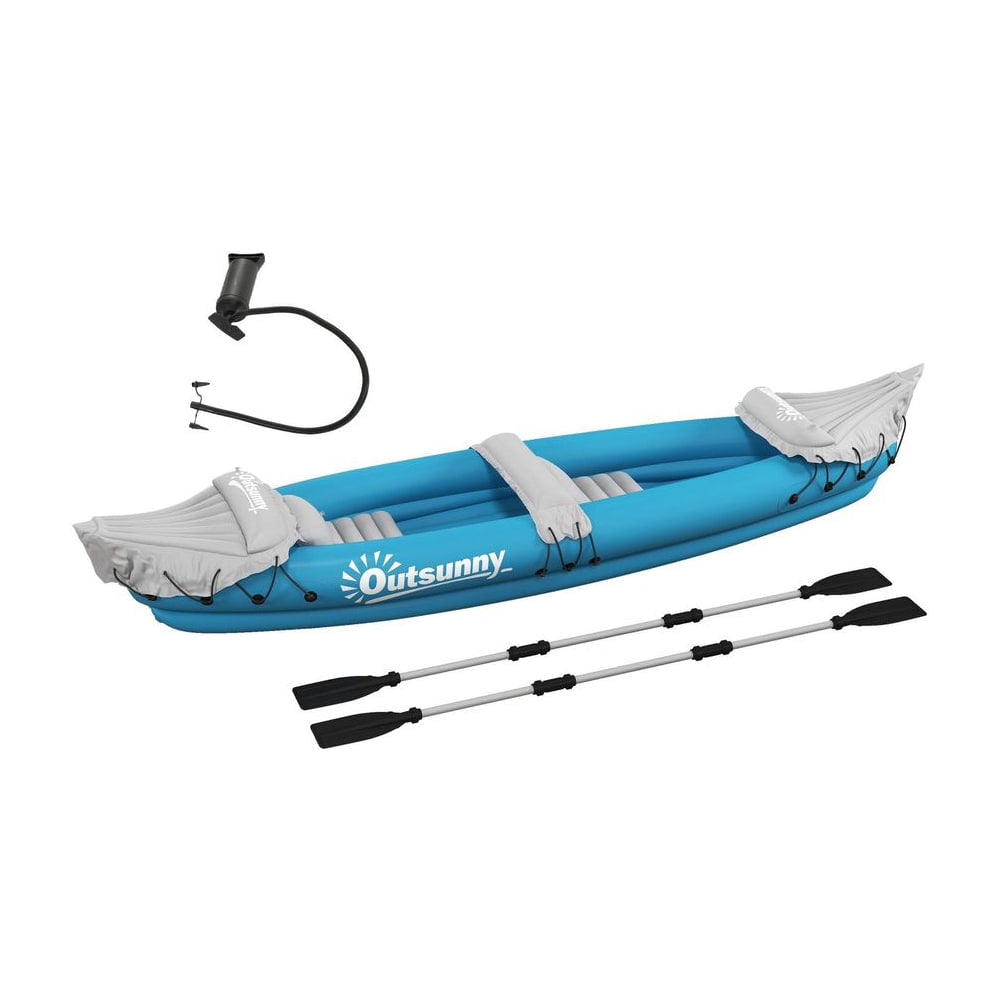 Outsunny Inflatable Kayak with two oars and an air pump