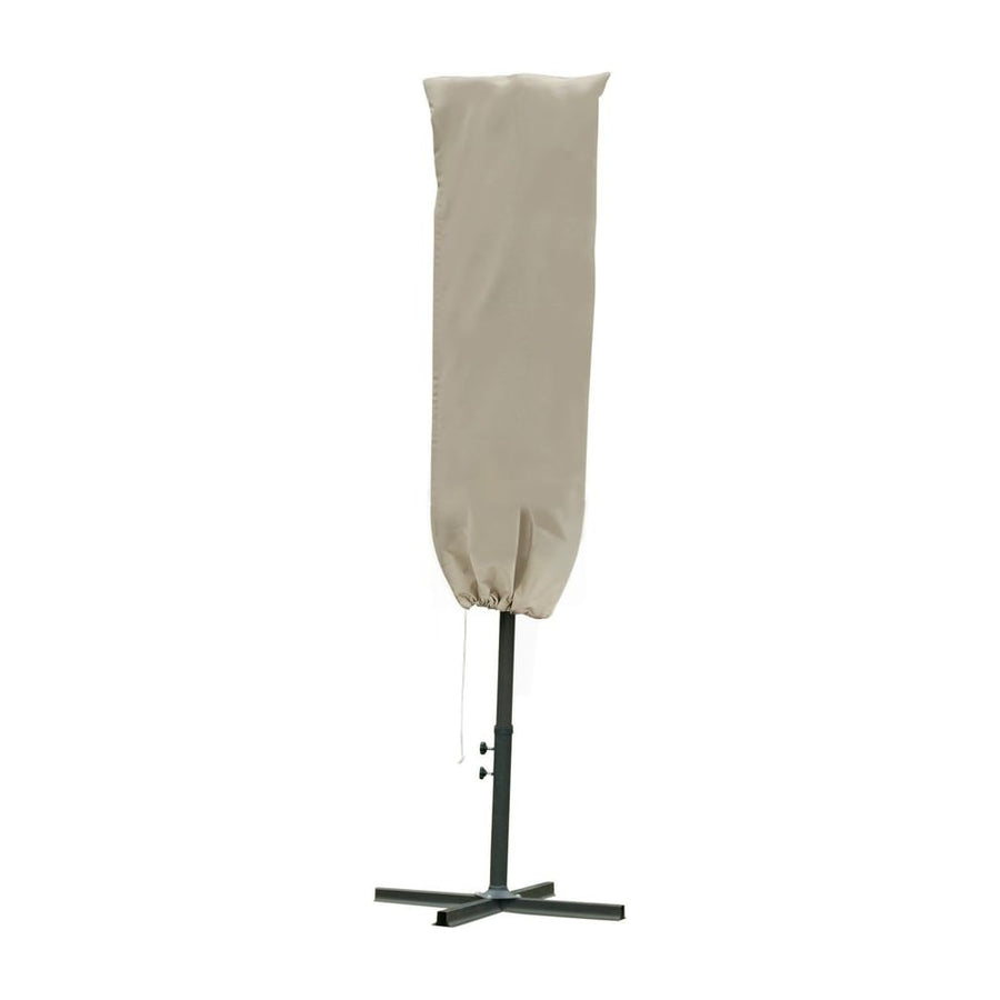 Outsunny Outdoor Cantilever Umbrella Cover with Rod, Zipper, Khaki