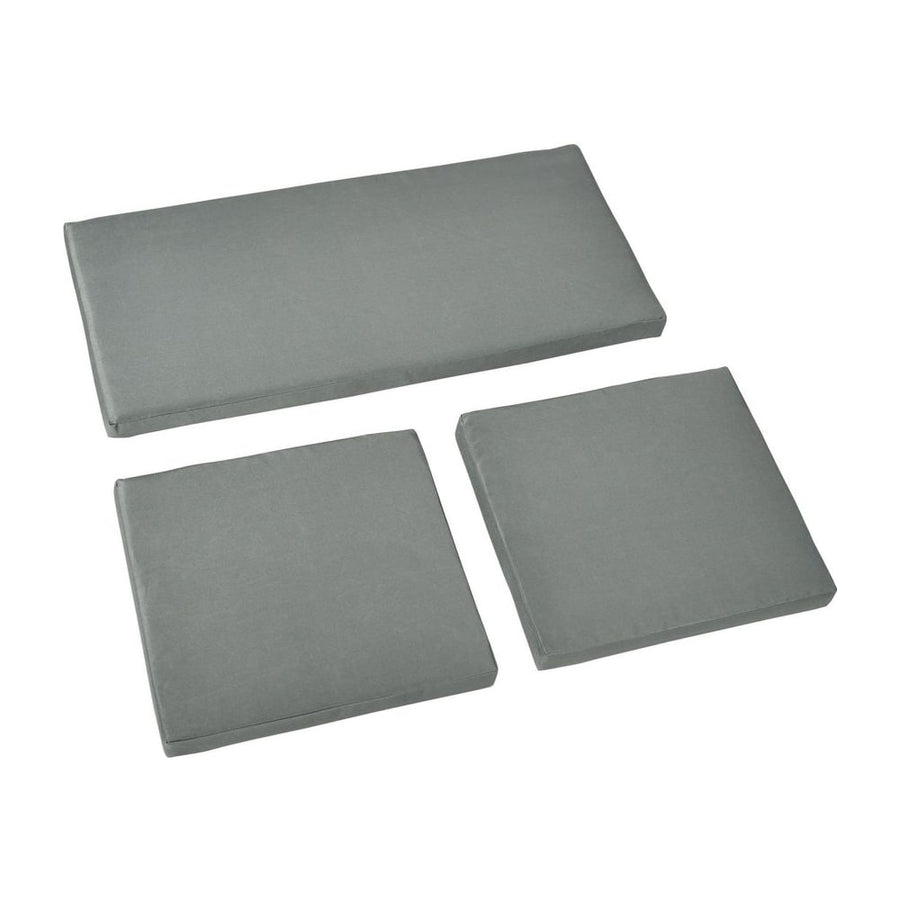 Outsunny Outdoor Seat Cushion Pads for Rattan Furniture, 3 PCs Garden Furniture Cushions, Dark Grey