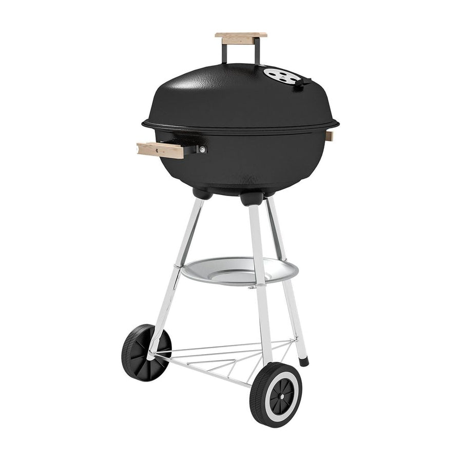 Outsunny Portable Round Kettle Charcoal Grill BBQ Smoker with Lid Outdoor Heat Control Party Patio Barbecue Garden