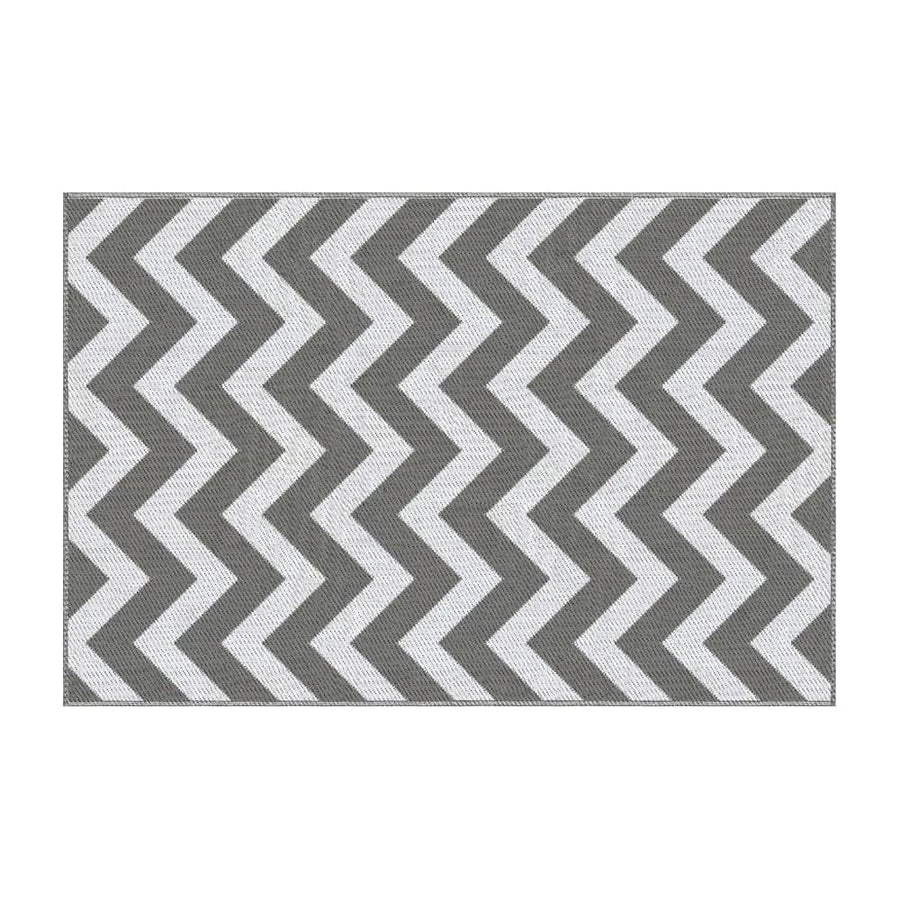 Outsunny 121 x 182 cm(4x6ft) Outdoor Rug Reversible Mat Plastic Straw Rug Portable RV Camping Mat for Garden Deck Picnic