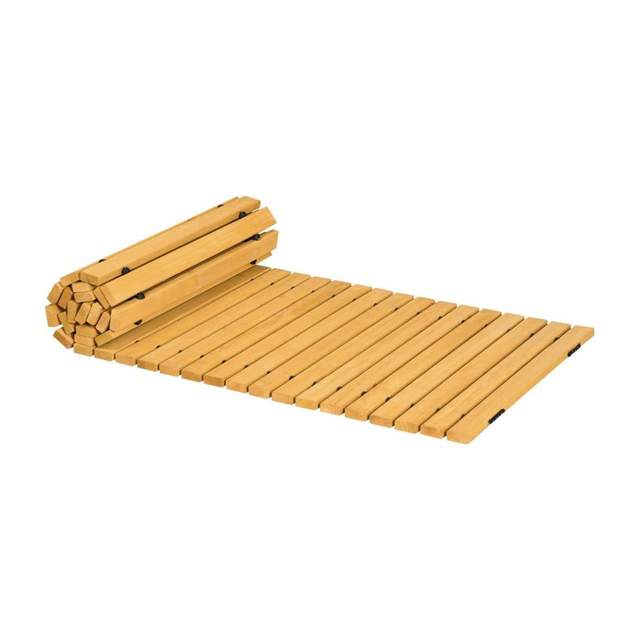 Outsunny Rollable Wooden Garden Pathway Weather-Resistant Walk Way for Wedding Party Pathways 185 x 60 cm