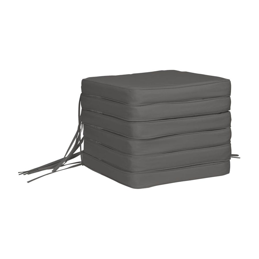 Outsunny Set of 6 Pcs Chair Cushion, 42Lx42Wx5T cm-Grey