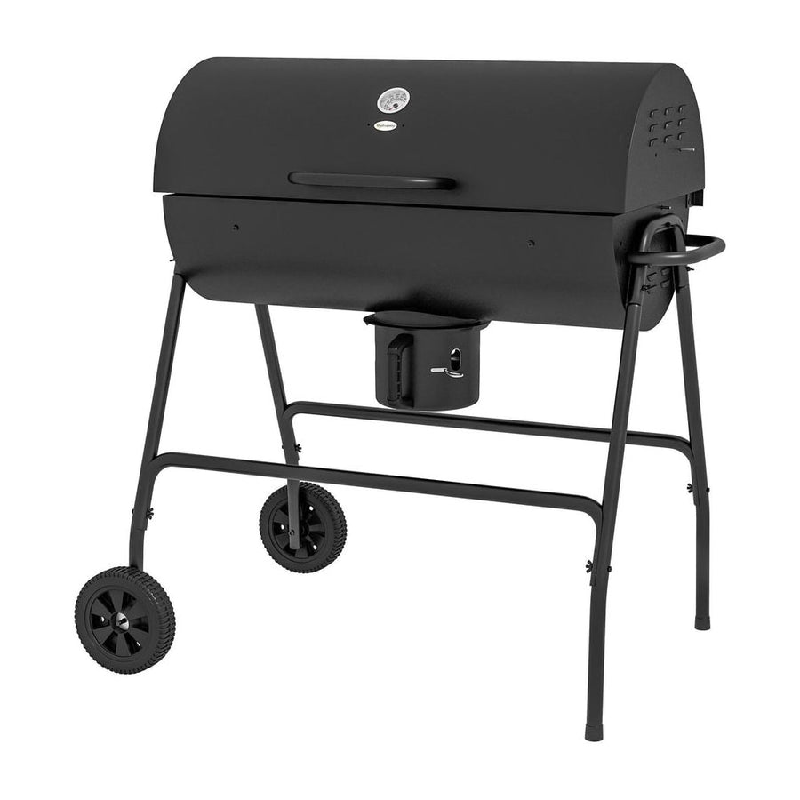 Outsunny Steel Charcoal BBQ, with Ash Catcher and Warming Rack
