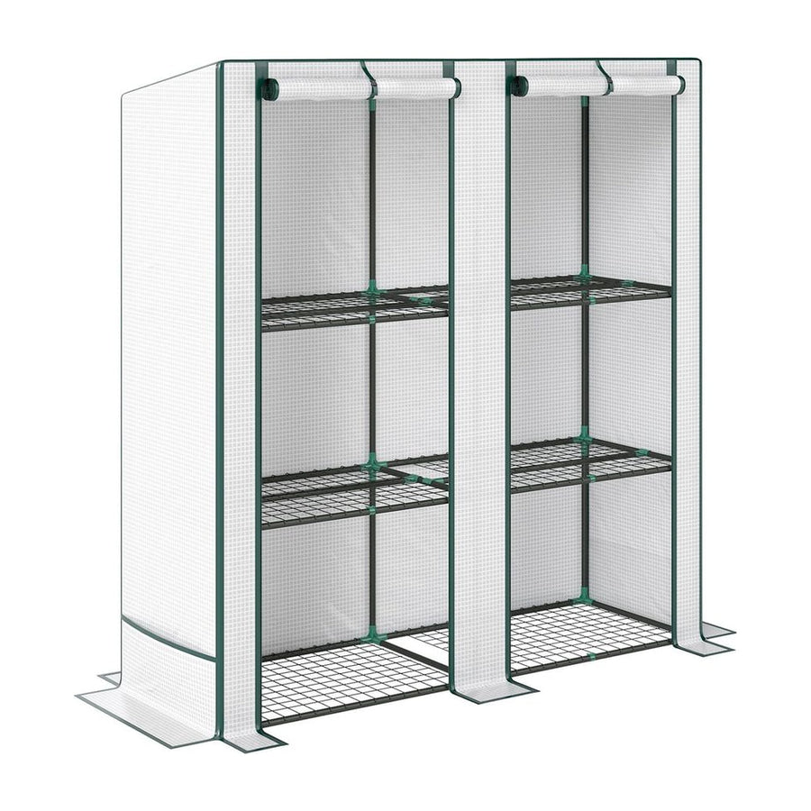 Outsunny Three-Tier Mini Greenhouse - White