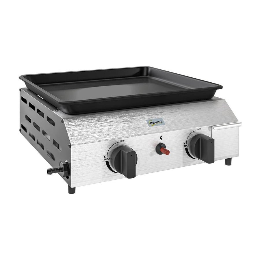 Outsunny Two Burner Portable Gas Grill