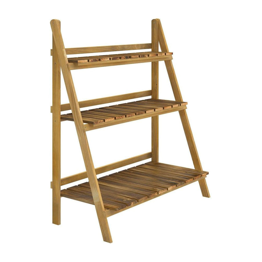 Outsunny Wooden Folding Flower Pot Stand