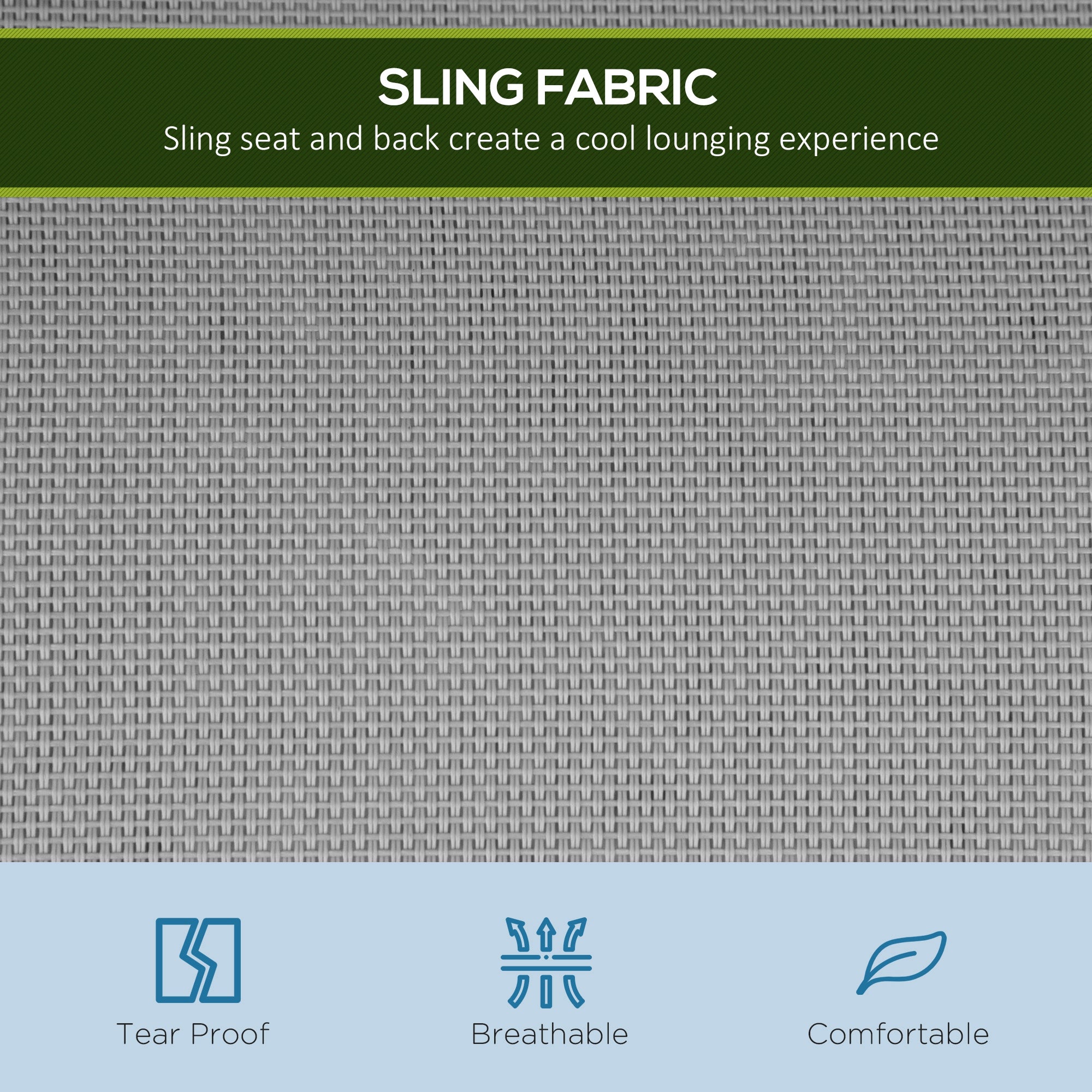 Outsunny Metal Garden Swing Chair, 3-Seater Swing Seat, Patio Hammock Bench Canopy Lounger, Light Grey