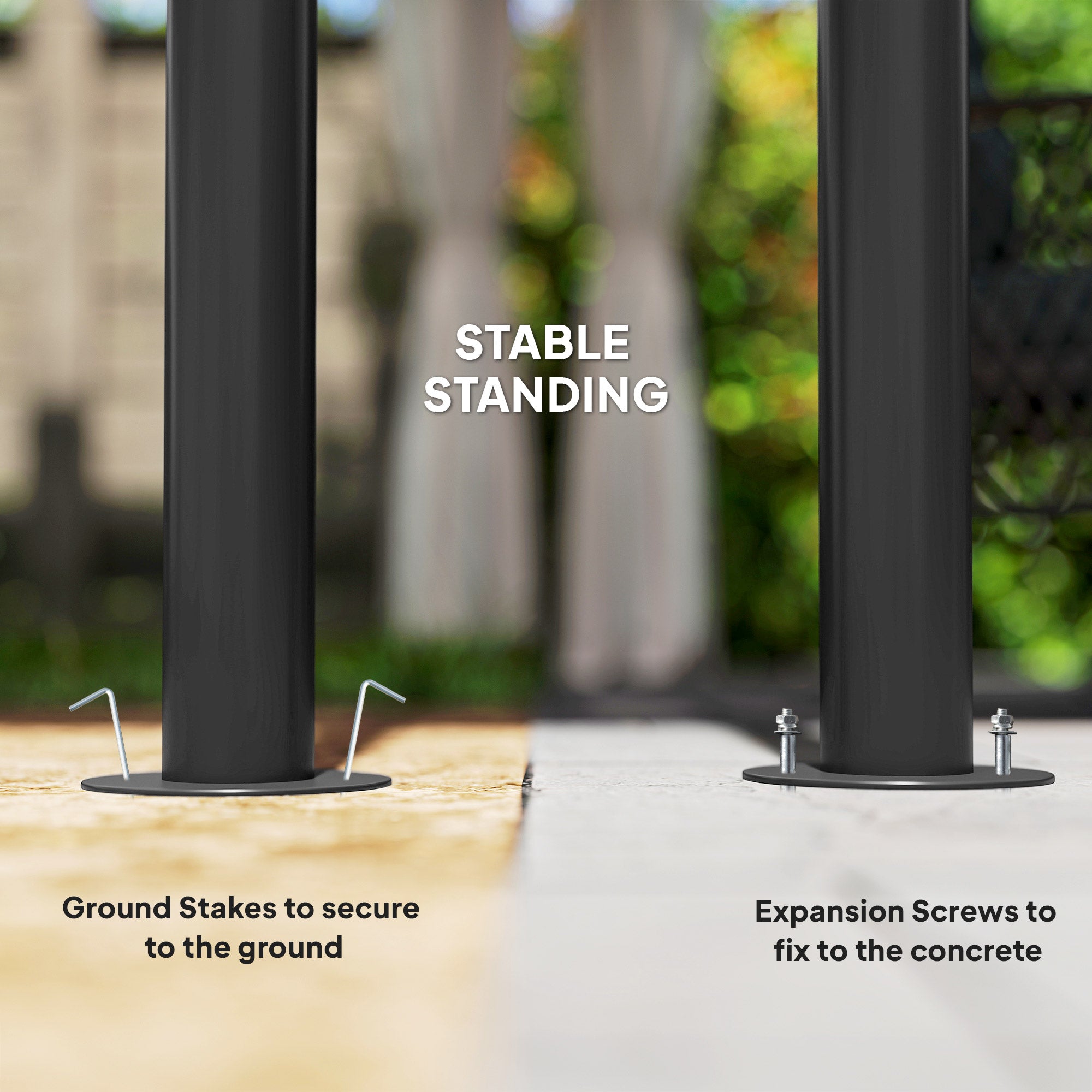 Outsunny 3.6 x 3 (m) Outdoor Polycarbonate Gazebo, Double√Ç Roof Hard Top Gazebo with Nettings√Ç &√Ç Curtains for Garden, Lawn, Patio