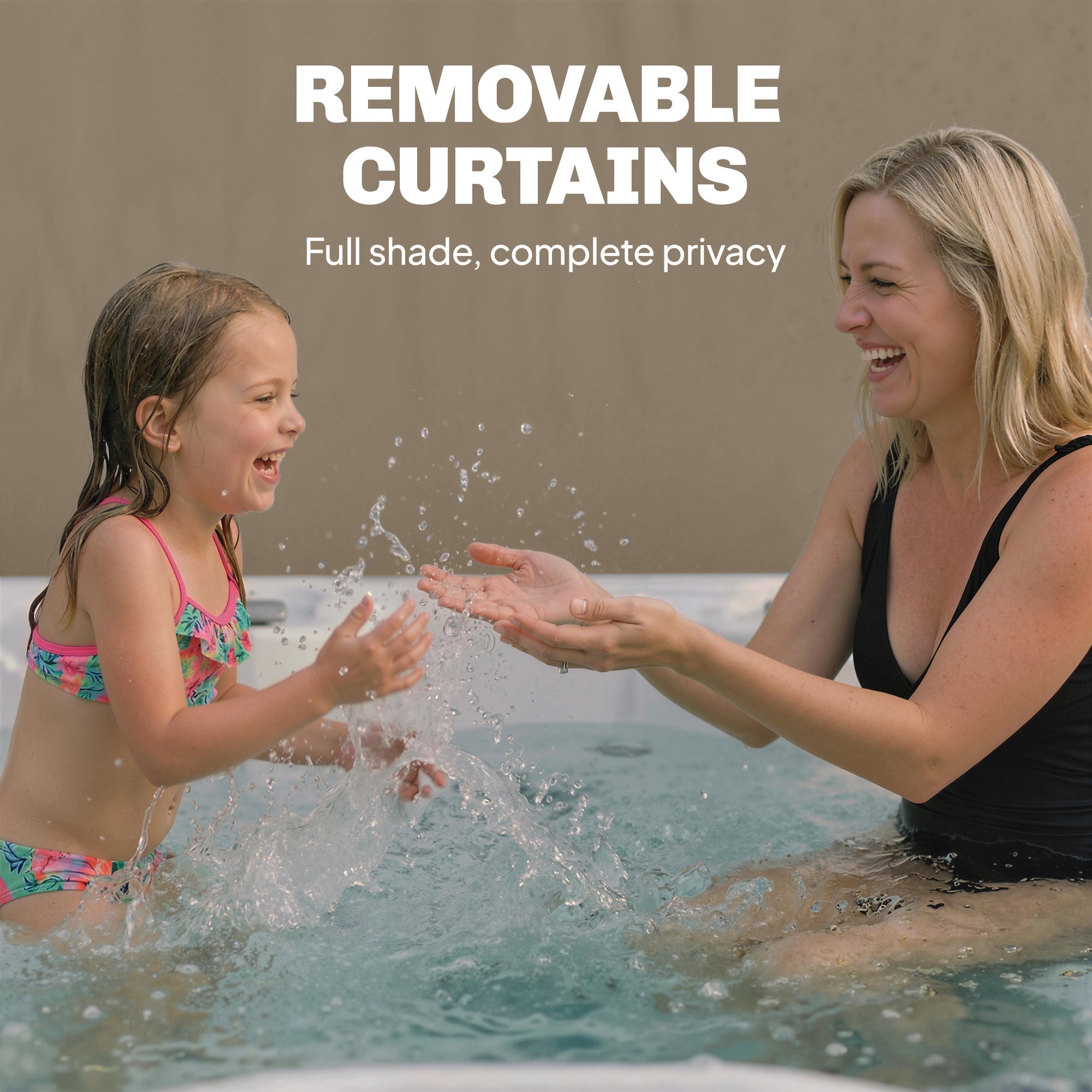 Outsunny 3 x 4 m Outdoor Garden Gazebo with Netting and Curtains, UPF50+ Patio Gazebo Permanent Pavilion Canopy, Beige