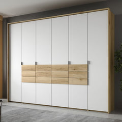 Panama Hinged Door Wardrobe 310cm in White