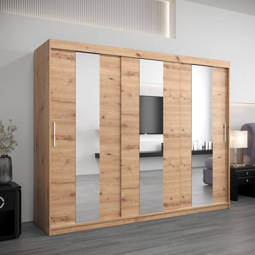 Pole Sliding Door Wardrobe 250cm