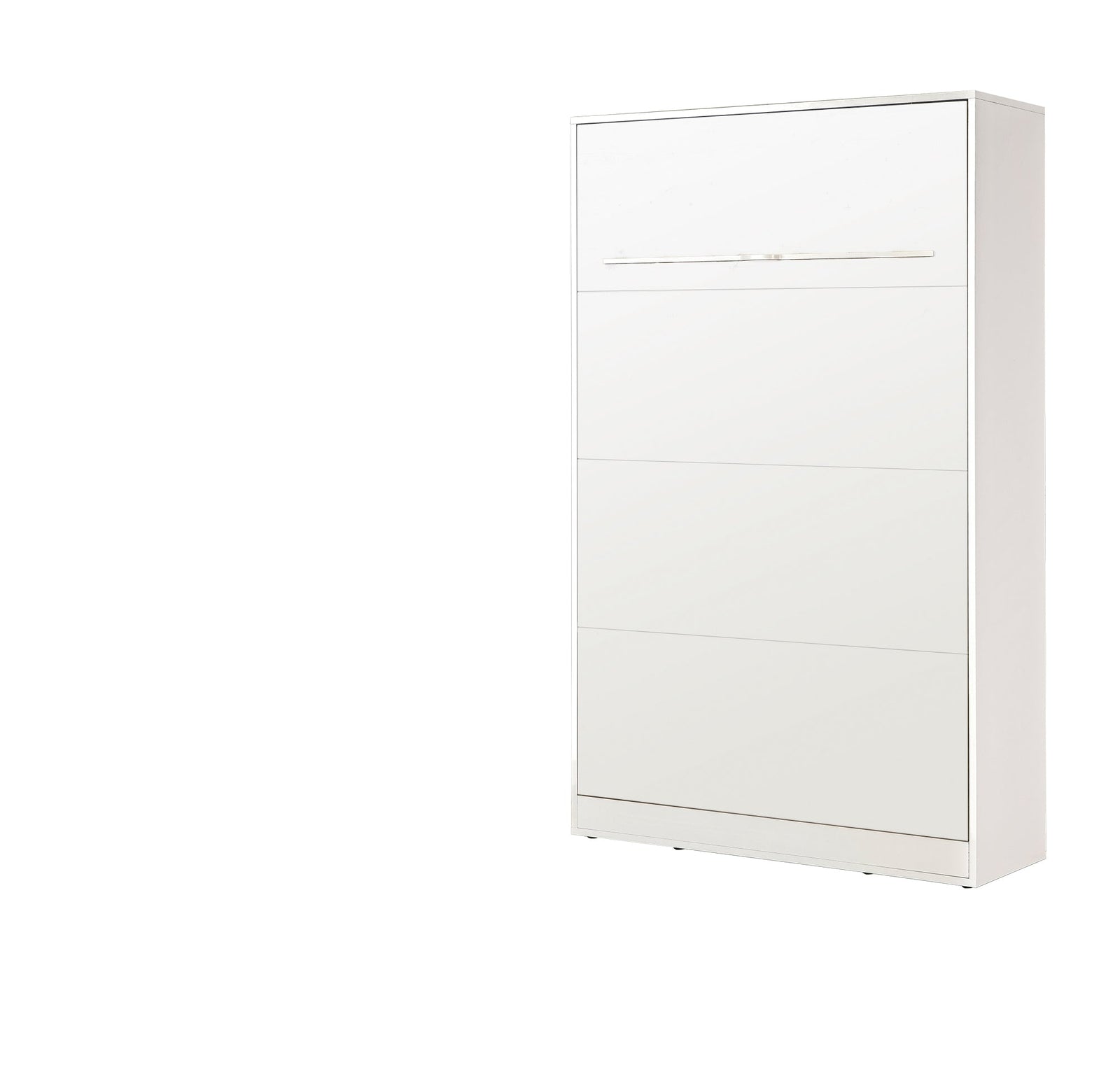 SPACEO Vertical Wall Bed 120x200 White / White Handles