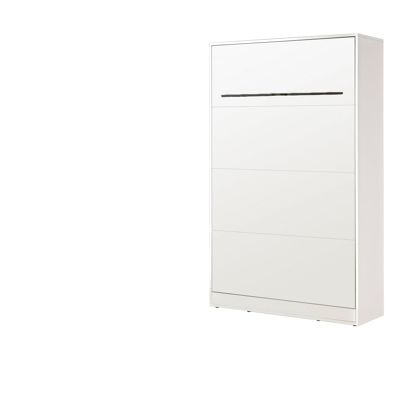 SPACEO Vertical Wall Bed 120x200 White / Black Handles