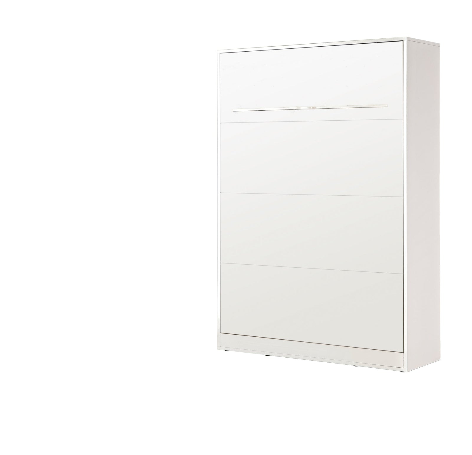 SPACEO Vertical Wall Bed 140x200 White / White Handles