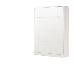 SPACEO Vertical Wall Bed 140x200 White / White Handles