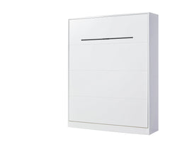 SPACEO Vertical Wall Bed 160x200 White / Black Handles