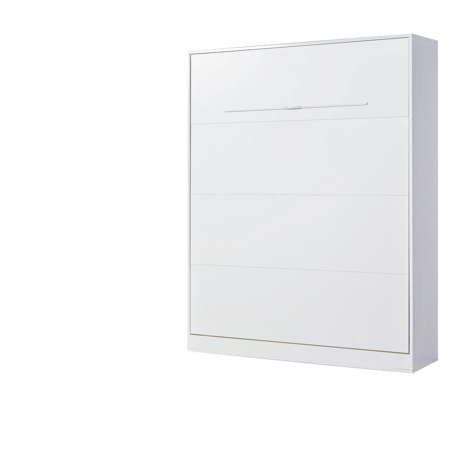 SPACEO Vertical Wall Bed 160x200 White / White Handles