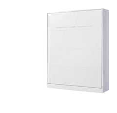 SPACEO Vertical Wall Bed 160x200 White / White Handles