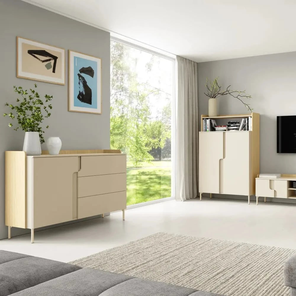 Positano PO1 Hinged Door Wardrobe 103cm, image 3
