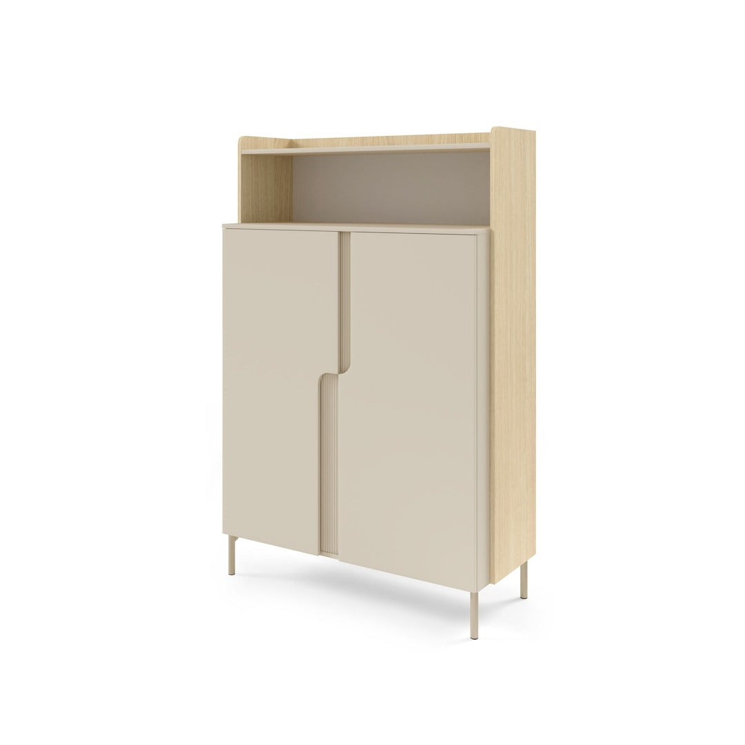Positano PO4 Highboard Cabinet 103cm in Beige