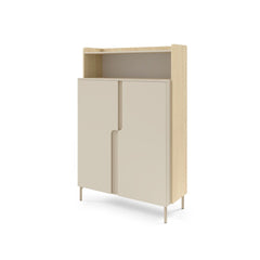 Positano PO4 Highboard Cabinet 103cm in Beige
