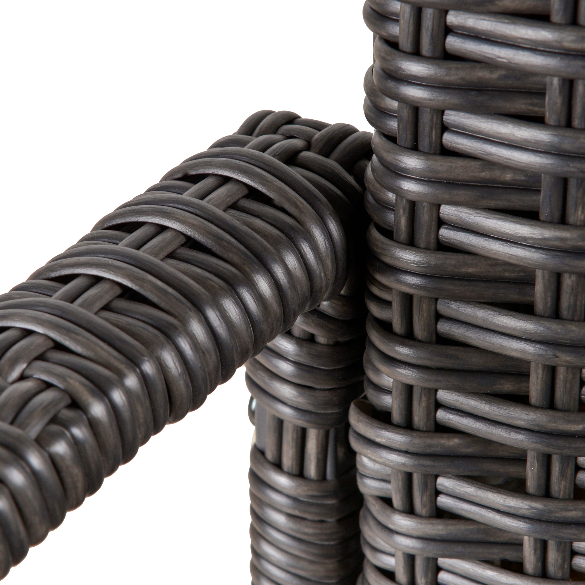 Outsunny Outdoor PE Rattan Rocking Chair, Garden Rocking Chair Set with Armrest and Cushion, Grey