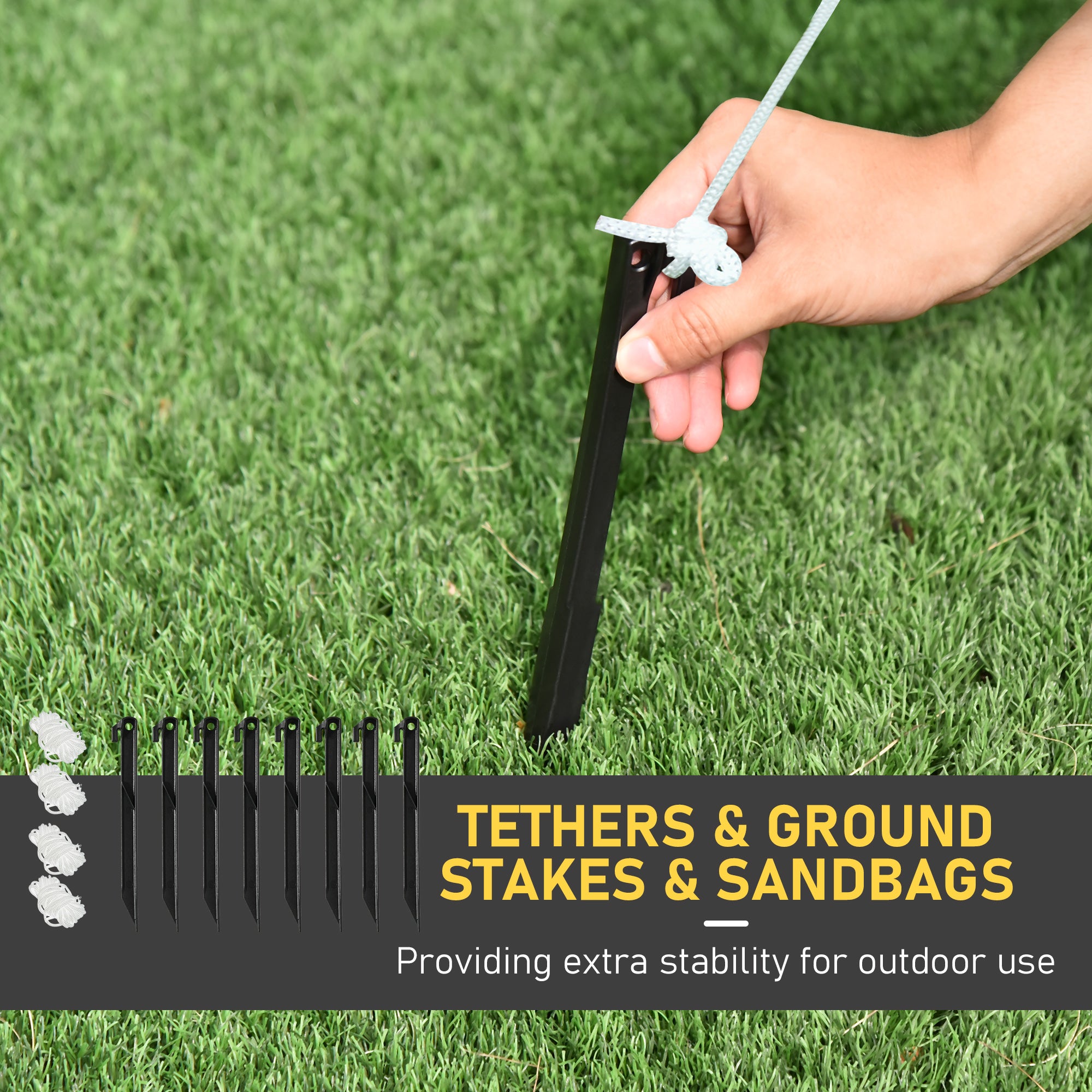 HOMCOM 5ft Outdoor Christmas Inflatable with LED Light, Lighted Blow up Polar Bear with Three Penguins, Giant Yard Party Decoration for Home Garden Lawn Party Prop