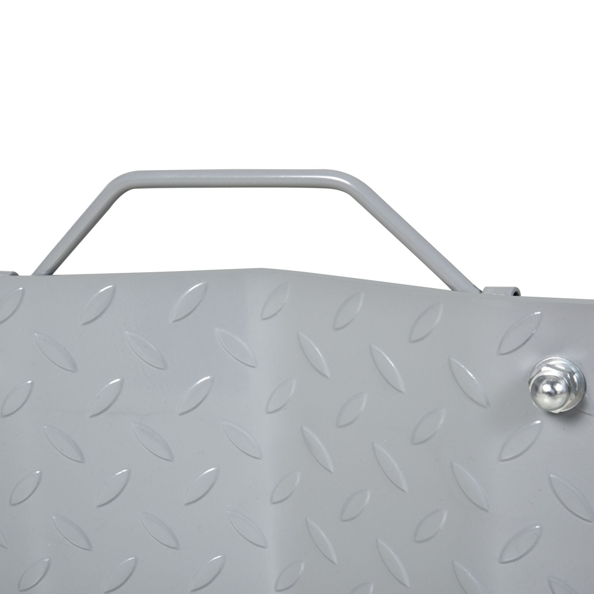 DURHAND Two-Piece Car Wheel Dolly with Swivel Casters, Non-Slip Metal Plates, 680kg Capacity, Grey