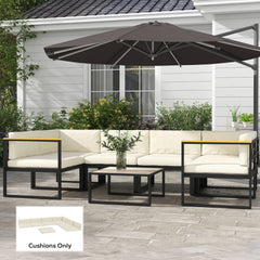 Outsunny 14-piece Dining Set Cushions - Cream