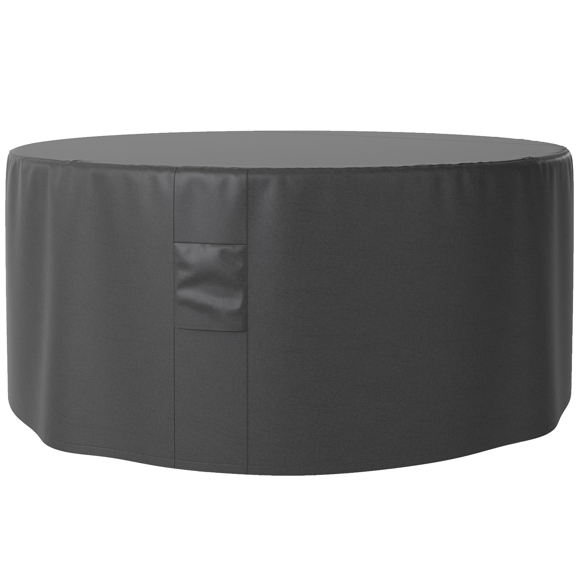 Outsunny Garden Patio Large Furniture Set Round Cover 600D Oxford Waterproof, Ð¤193 x 80H cm, Black