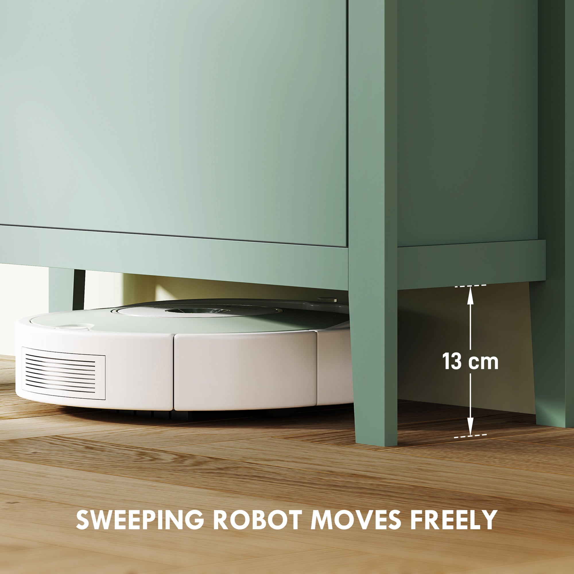 HOMCOM Modern Three-Drawer Shoe Cabinet - Green