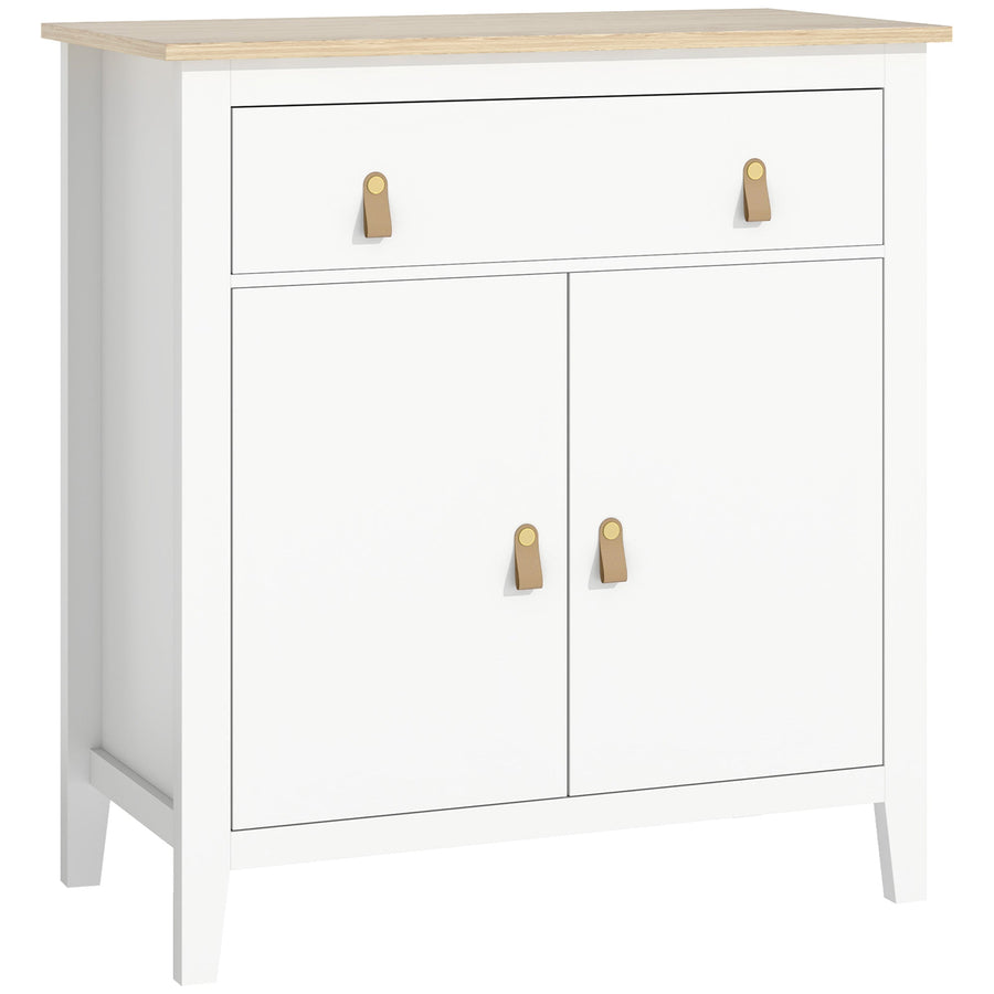 HOMCOM Farmhouse Style Sideboard - White