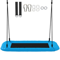 AIYAPLAY Nest Swing with Adjustable Ropes and Tree Straps, Basket Swing for Kids, 300KG Capacity for Indoor Outdoor, Blue