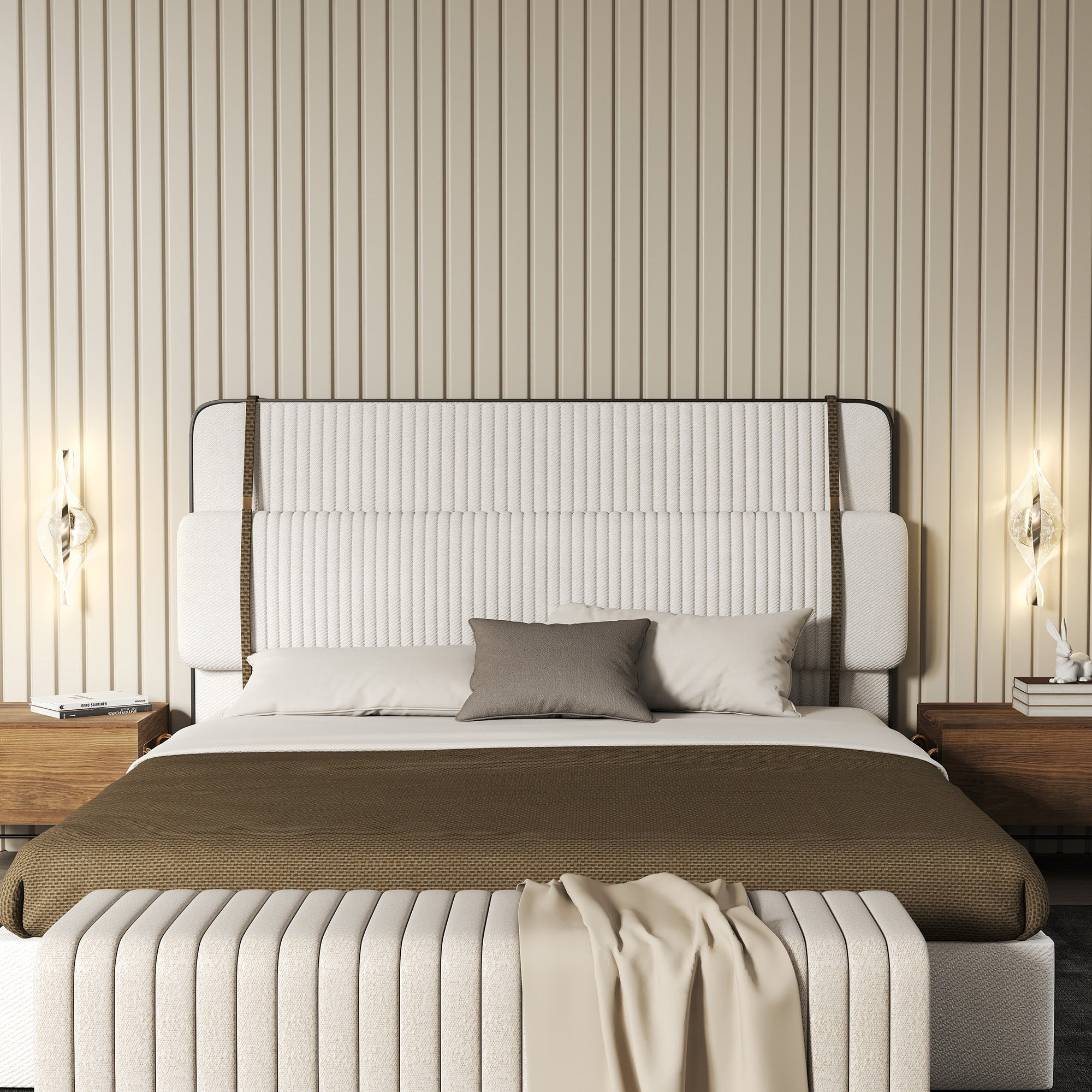 HOMCOM Led Wall Lamp 2 Pack, 13W Modern Indoor Spiral Wall Light, Colour Temperature Adjustable 3000K/4000K/6500K, for Bedroom, Living Room, Hallway, Stairs, Silver Tone