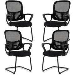 Reception Chairs Set of 4 shown together against a plain white background