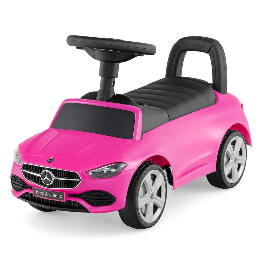 Ride on Sliding Car with Steering Wheel with Horn and Engine Sound-Pink