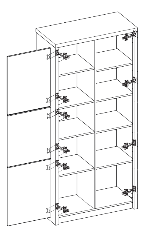 Roma ROM2 Tall Display Cabinet 90cm