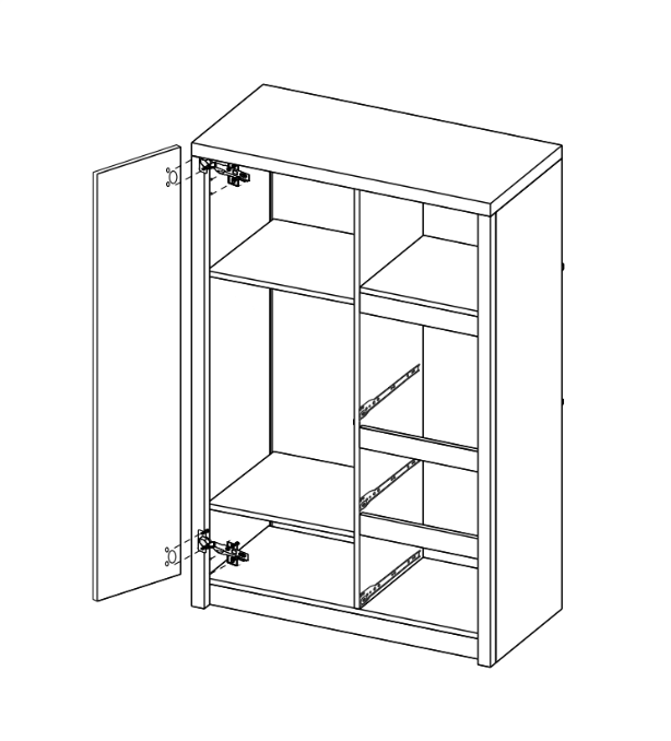 Roma ROM8 Highboard Cabinet 90cm