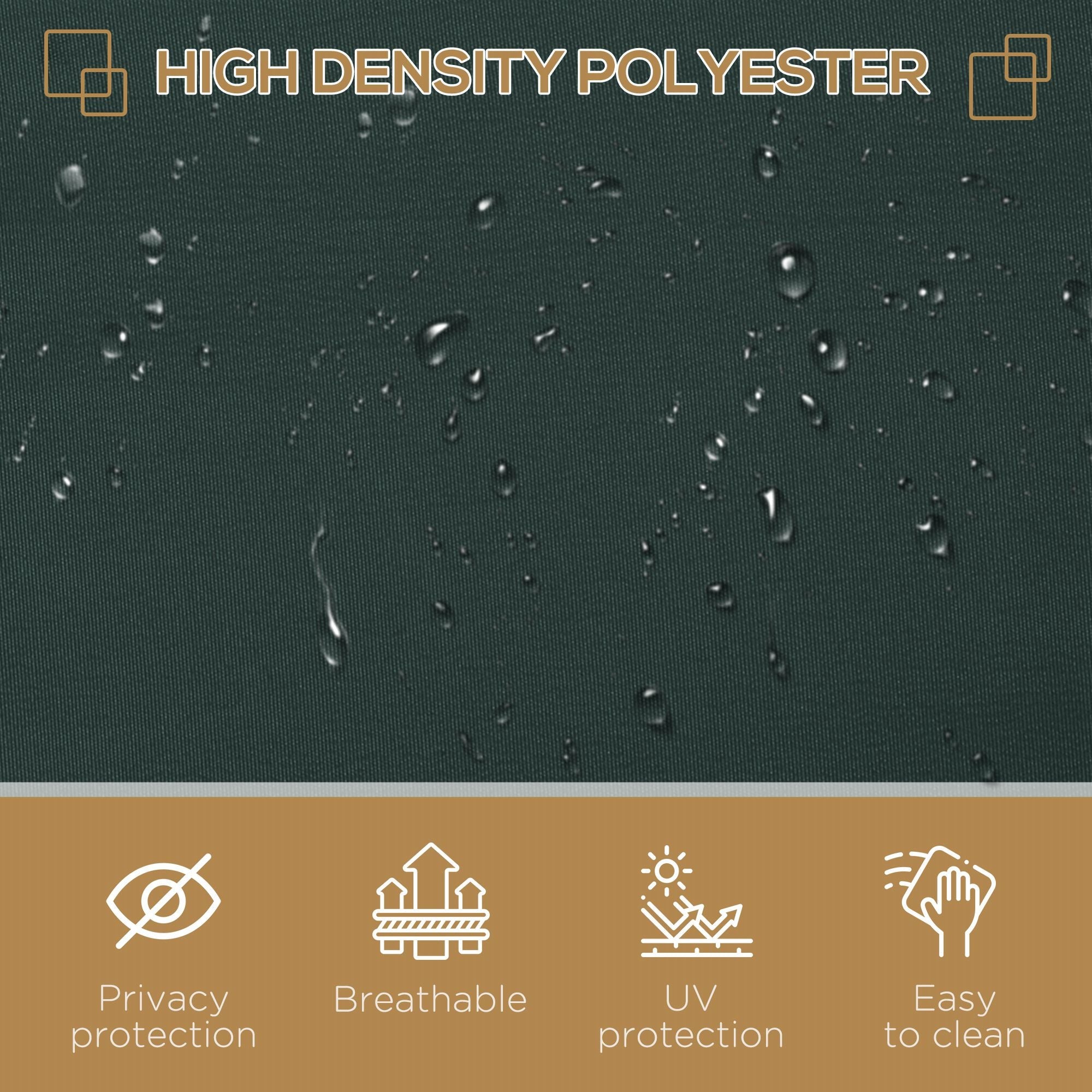 Outsunny 3x2m Retractable Sun Side Awning Screen Fence Patio Garden Wall Balcony Screening Panel Outdoor Blind Privacy Divider, Grey