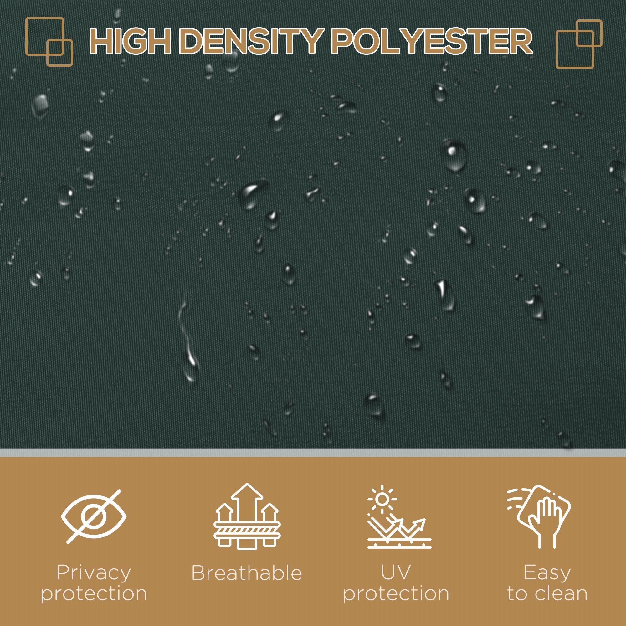 Outsunny 3x2m Retractable Sun Side Awning Screen Fence Patio Garden Wall Balcony Screening Panel Outdoor Blind Privacy Divider, Grey