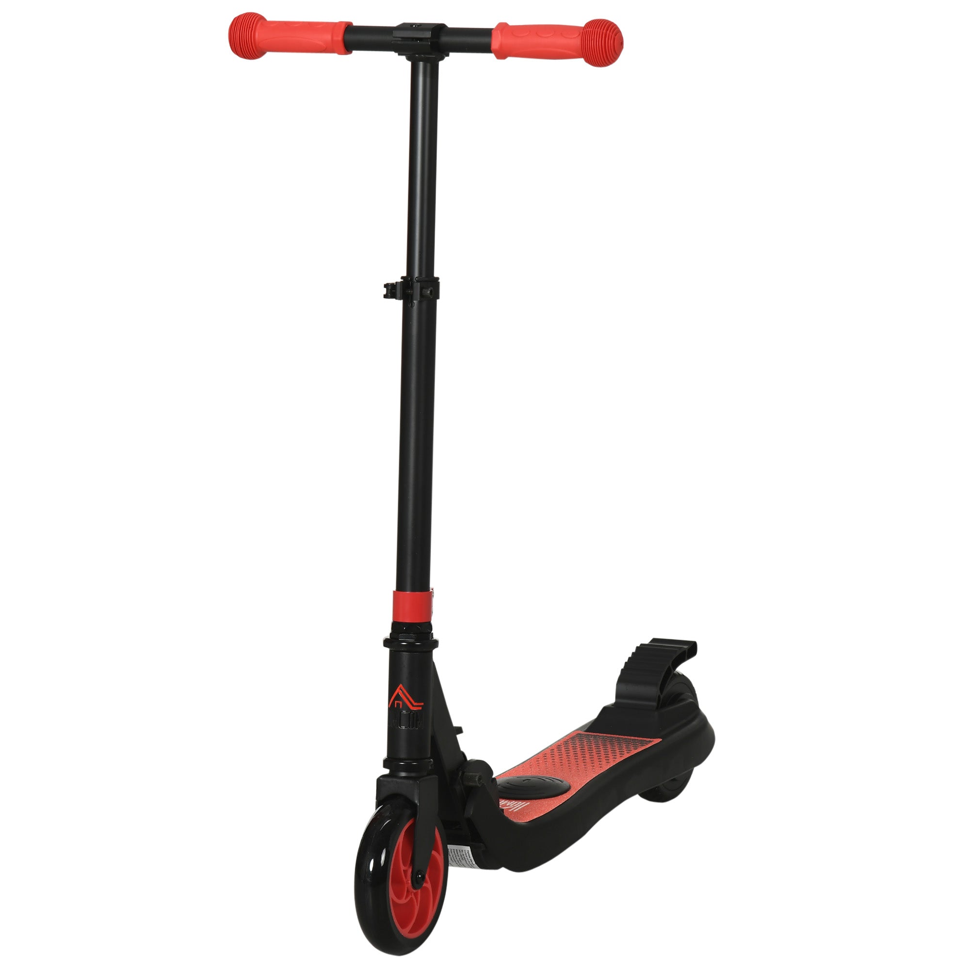 HOMCOM Folding Electric Scooter with Brake, for Ages 6+ Years, 8km/h Maximum Speed, Red
