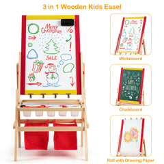 Children's Double Sided Easel with Storage Bags