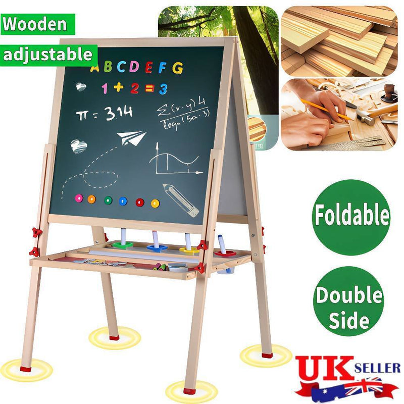 Kid Easel Wooden 3in1 Double Sided Magnetic Children&