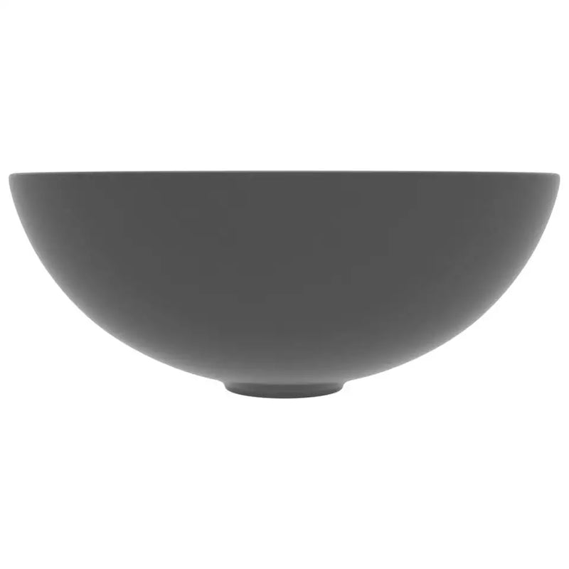 Bathroom Sink Ceramic Dark Grey Round