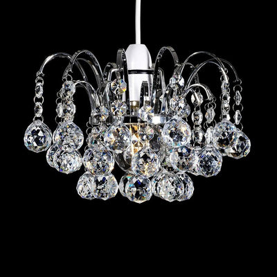 Modern Chandelier Style Ceiling Pendant Light Shade K9 Crystal Glass Shades