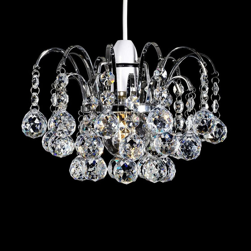 Modern Chandelier Style Ceiling Pendant Light Shade K9 Crystal Glass Shades